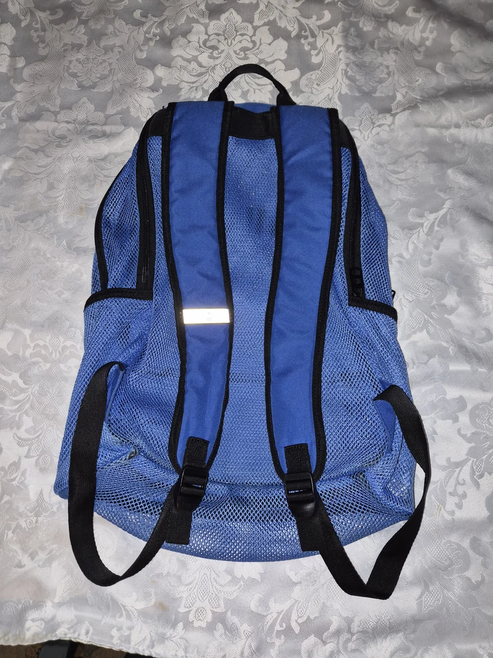 Puma Blue and Black Mesh Backpack